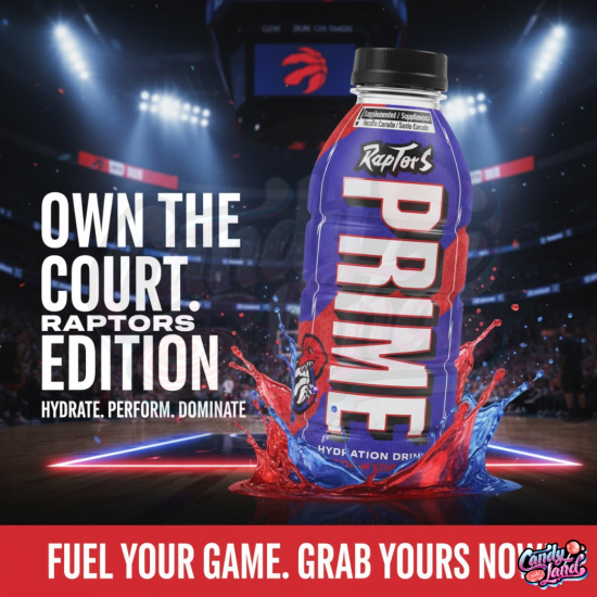Prime Hydration Sports Drink Raptors Purple Red 500ml