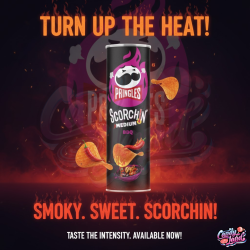Pringles Scorchin' BBQ  158g [EXP 30.10.2025]