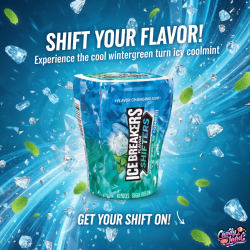 Ice Breakers Flavor Shifters Gum Wintergreen Coolmint 92g