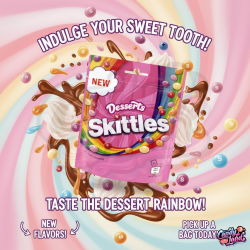 Skittles Desserts - bomboane cu gust de diverse prajituri 152g