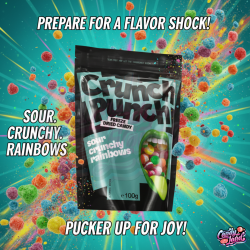 Crunch Punch Sour Crunchy Rainbows- dulciuri liofilizate 100g