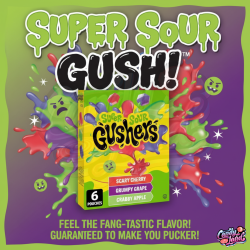 Fruit Gushers Super Sour 6 Pack 138g