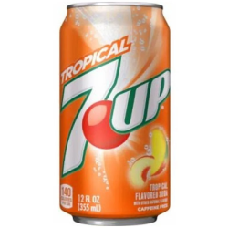 7up Tropical - suc cu gust de fructe tropicale 355ml