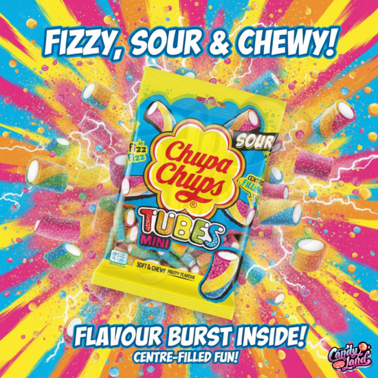Chupa Chups Mini Sour Tubes 120g