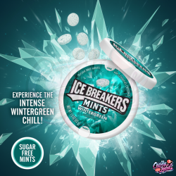 Ice Breakers Wintergreen - dropsuri cu gust de mentă 42g