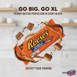 Reese's XL Milk Chocolate Peanut Butter Bar - ciocolata si unt de arahide 120g