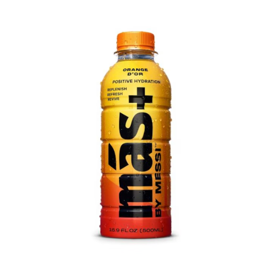 MAS+ BY MESSI ORANGE D'OR 500ML