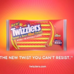 Twizzlers Sweet & Sour Candy Twists - lemon and cherry 311g