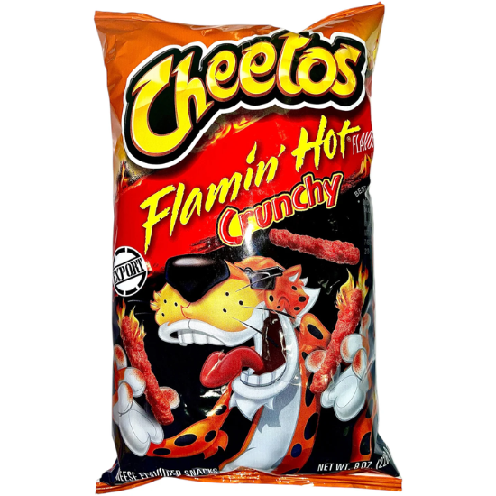 Cheetos (USA) Crunchy Flamin' Hot 226.8g - pufuleți cu gust de ardei iute