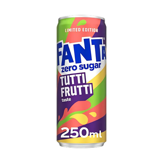 Fanta (UK) Tutti Frutti Zero Sugar 250ml