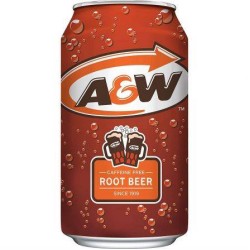 A&W Root Beer - licorice, wintergreen flavored 355ml