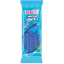 Bebeto Wacky Sticks Fizzy Blue Raspberry 160g