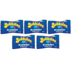 Bubbaloo SOUR Blueberry Liquid Filled Chewing Gum 4g (5 pieces)