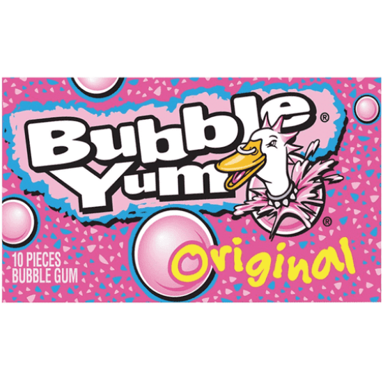 Bubble Yum Original Flavored Bubblegum 10 Pieces 80g - gumă de mestecat