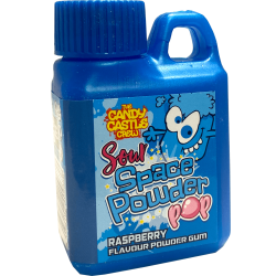 Candy Castle Crew Sour Space Powder Pop Gum Raspberry 40g