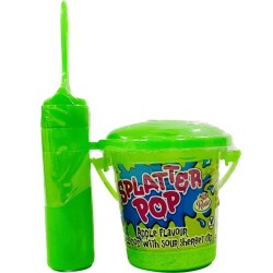 Candy Castle Crew Splatter Pop Apple Flavored Lollipop with Sour Dip 33g