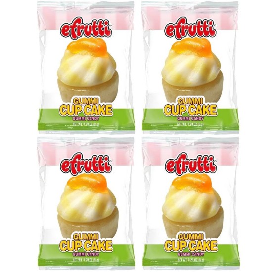 E.Frutti Gummi Cupcakes - cu gust de fructe 9g (4 bucăți) (EXP 25.05.2024)