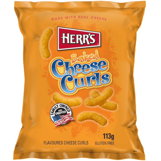 Herr's Baked Cheese Curls - brânză 113g