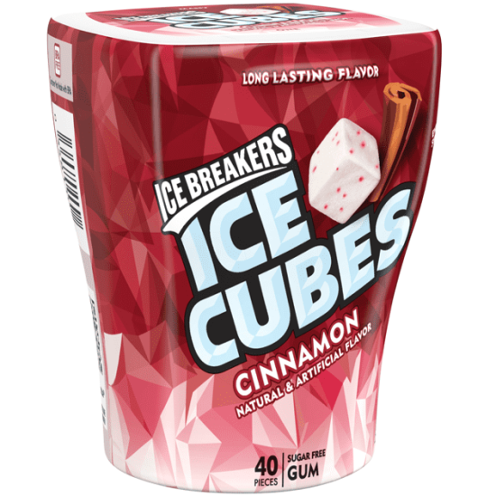 Ice Breakers Ice Cubes Gumă Cinnamon - cu gust de scorțișoară 92g