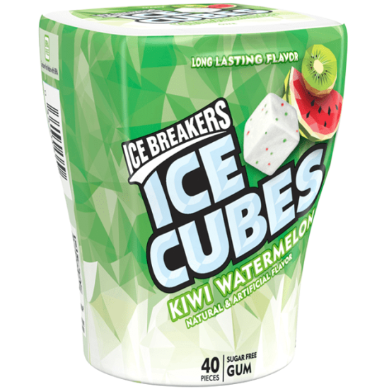 Ice Breakers Ice Cubes Kiwi Watermelon - kiwi si pepene 92g 