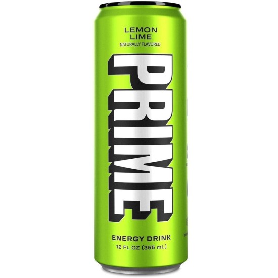 Prime Energy Lemon Lime - energizant cu gust de lămaie și lime 355ml