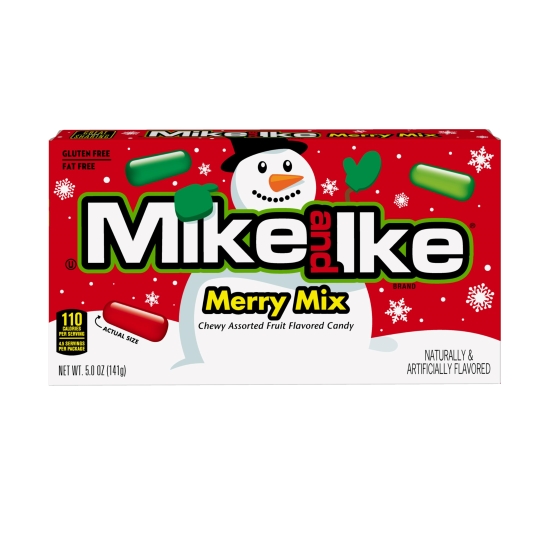 Mike & Ike Merry Mix Theater Box-120g (EDITIE DE CRACIUN)