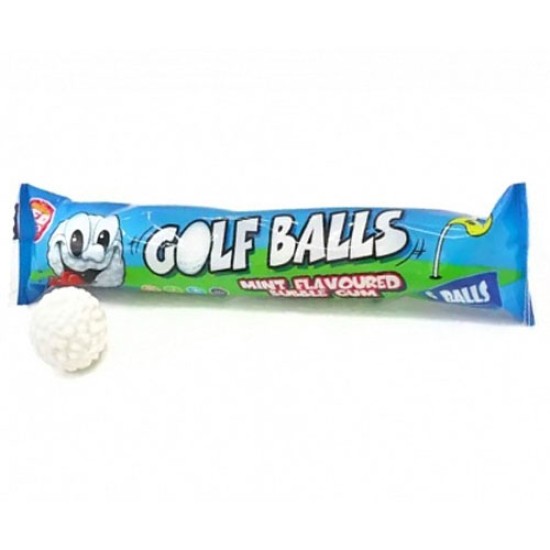 Zed Candy Golf Balls Bubble Gum - gumă de mestecat cu gust de mentă 26g