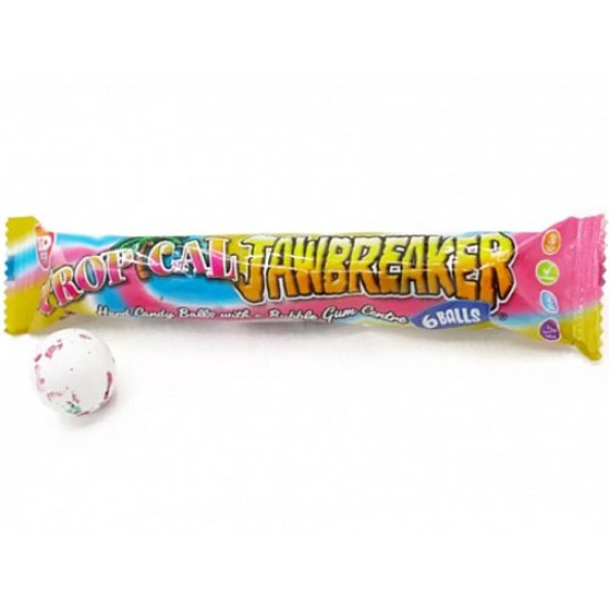 Zed Candy Jawbreaker Tropical - gumă de mestecat cu gust de fructe 50g