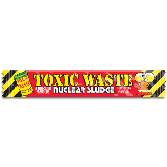 Toxic Waste Nuclear Sludge Chew Bar Sour Cherry - cireșe 20g