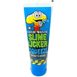 Toxic Waste Slime Licker Sour Squeeze Candy Blue Razz Flavored 70g