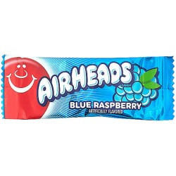 Airheads Mini Blue Raspberry - caramea cu gust de zmeură albastră 11g