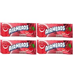 Airheads Mini Cherry - caramea cu gust de cireșe 11g (4 bucăți)