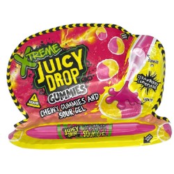 Bazooka Xtreme Juicy Drop Gummies Strawberry Lemonade - jeleuri cu gust de căpșuni 57g
