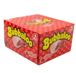 Bubbaloo Strawberry Liquid Filled Chewing Gum - gumă cu gust de căpșuni 4g (47 bucăți) (EXP 02.05.2024)
