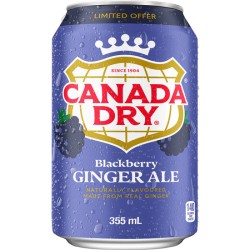Canada Dry (USA) Blackberry Ginger Ale -  suc cu gust de mure 355ml