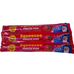 Chupa Chups Squeezee Freeze Pops - Strawberries 45g (3 pieces)