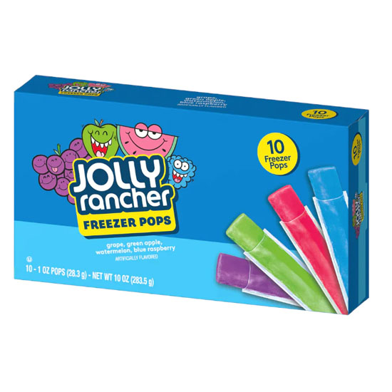Jolly Rancher Freezer Bar - batoane inghețate cu gust de fructe 283.5g, 10 batoane