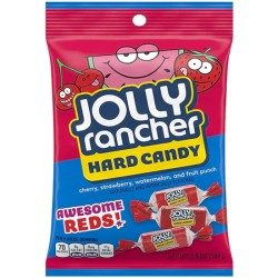 Jolly Rancher Hard Candy Awesome Reds Peg Bag - cu gust de fructe roșii 184g