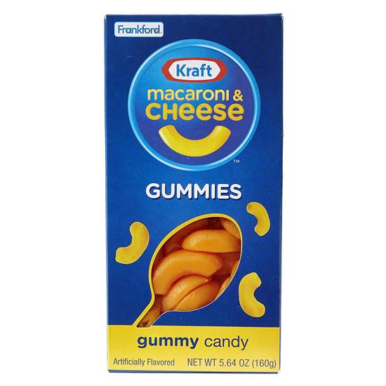 Kraft Mac & Cheese Gummy Candy - cu gust de macaroane cu brânză 160g