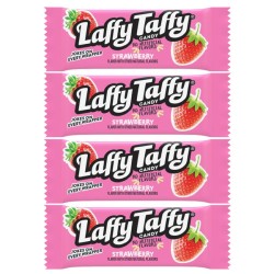 Laffy Taffy Mini Strawberry - cu gust de căpșuni 10g (4 bucăți)