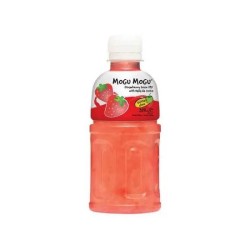 Mogu Mogu Strawberry Flavored Drink with Nata de Coco 320ml