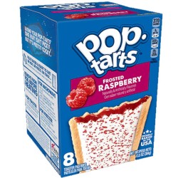 Pop Tarts Frosted Raspberry - plăcinte americane cu gust de zmeură 384g