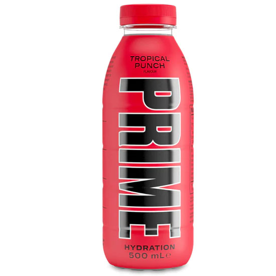 Prime Hydration Sports Drink Tropical Punch (UK)  - cu gust de fructe tropicale 500ml