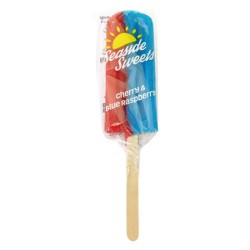 Seaside Sweets Lollies Cherry & Blue Raspberry Flavored 58g