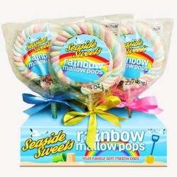 Seaside Sweets Rainbow Mallow Pops - fruits flavored 40g