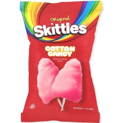 Skittles Original Cotton Candy - vată de zahăr cu gust de Skittles 88g