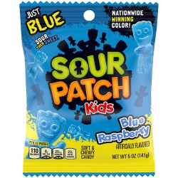 Sour Patch Kids Blue Raspberry Flavored Peg Bag 141g