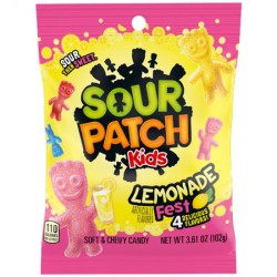 Sour Patch Kids Lemonade Fest - jeleuri cu gust de limonadă 102g