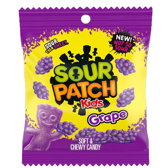 Sour Patch Kids Grape Peg Bag - jeleuri cu gust de struguri 102g