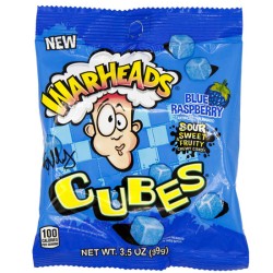 Warheads Cubes Blue Raspberry - cu gust de zmeură albastră 99g